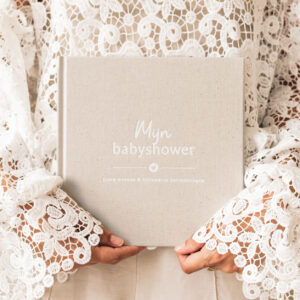 Fyllbooks Mijn Babyshower Boek – Linnen Beige