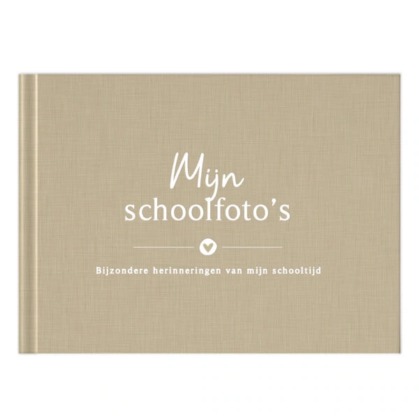 Fyllbooks Mijn Schoolfotoboek Linnen Taupe (6)