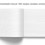 Gastenboek Bruiloft Binnenwerk Lijntjes Spread 1