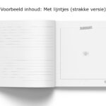 Gastenboek Bruiloft Binnenwerk Lijntjes Spread 2