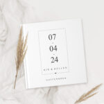 Ontwerp Je Eigen Gastenboek Bruiloft Modern Date (1)