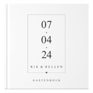 Ontwerp Je Eigen Gastenboek Bruiloft Modern Date (3)