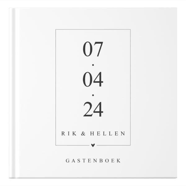Ontwerp Je Eigen Gastenboek Bruiloft Modern Date (3)