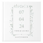 Ontwerp Je Eigen Gastenboek Bruiloft Modern Date Nature (3)