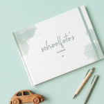 Schoolfotoboek Watercolor Groen