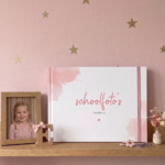 Schoolfotoboek Watercolour Roze