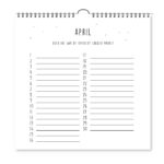 Verjaardagskalender Vierkant Krúskes April