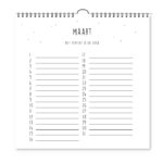 Verjaardagskalender Vierkant Krúskes Maart