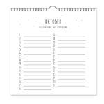 Verjaardagskalender Vierkant Krúskes Oktober