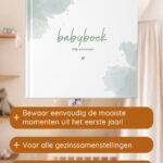 Babyboek Watercolour Groenn Af1 Productgericht