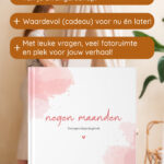 Zwangerschapsdagboek Watercolour Roze Af2 Emotiegericht