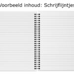 A5 Schrijflijntjes Binnenkant Inhoud Mockup