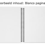 A5 Blanco Binnenkant Inhoud Mockup