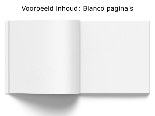 Fylbooks Binnenwerk Met Blanco Pagina