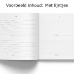 Fylbooks Gastenboek Bruiloft Met Binnenwerk Lijntjes