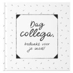 Fyllbooks Afscheidsboek Collega 25 Personen Zwart Wit (2)