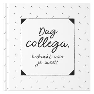 Fyllbooks Afscheidsboek Collega 25 Personen Zwart Wit (2)