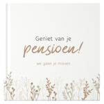 Fyllbooks Afscheidsboek Pensioen 25 Personen Flowers (1)