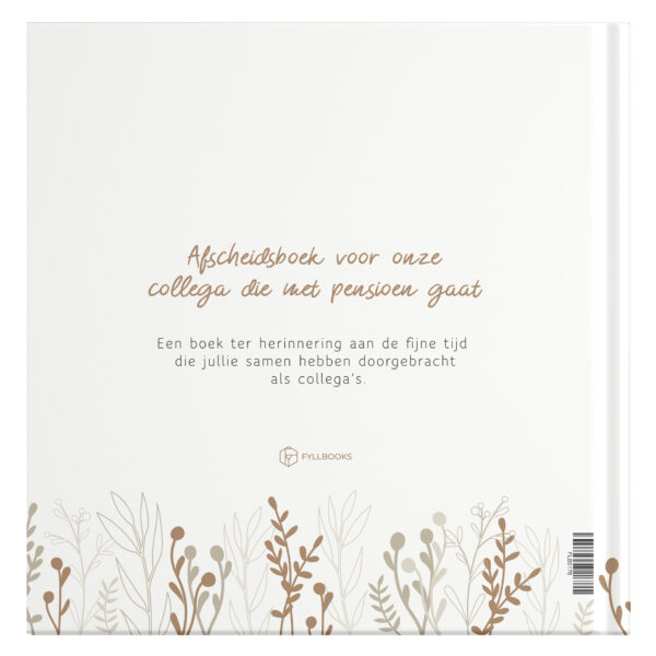 Fyllbooks Afscheidsboek Pensioen 25 Personen Flowers (2)