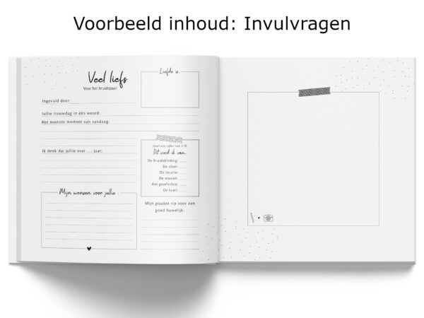 Fyllbooks Gastenboek Bruiloft Met Binnenwerk Invulvragen (3)