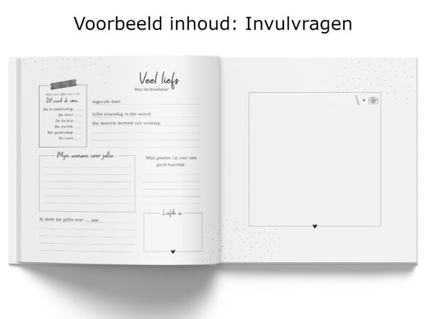 Fyllbooks Gastenboek Bruiloft Met Binnenwerk Invulvragen (7)