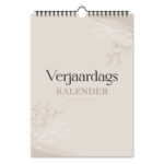 Fyllbooks Verjaardagskalender Beige (1)