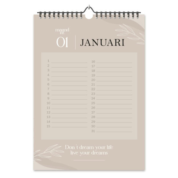 Fyllbooks Verjaardagskalender Beige (6)