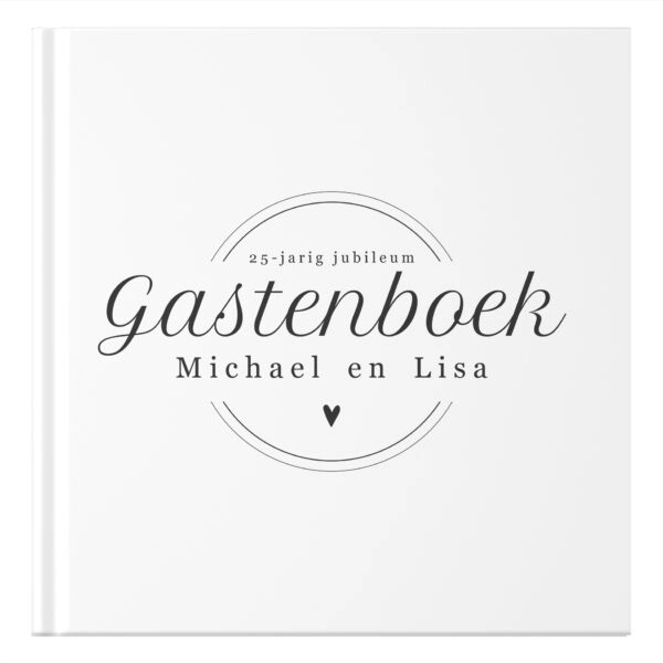 Ontwerp Je Eigen Gastenboek Universeel Chique Stamp (2)