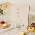 Ontwerp Je Eigen Gastenboek Bruiloft Modern Date Beige 20 Tot 196 Personen