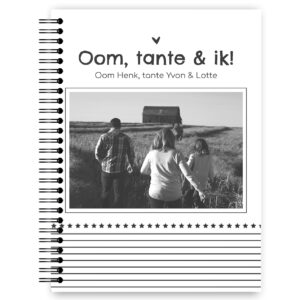 Ontwerp Je Eigen Mijn Oom, Tante & Ik Invulboek Stripes & Stars (1)