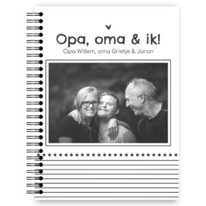 Ontwerp Je Eigen Mijn Opa, Oma & Ik Invulboek Stripes & Stars (1)