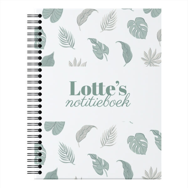 Ontwerp Je Eigen Notitieboek A5 Lovely Leafs (1)