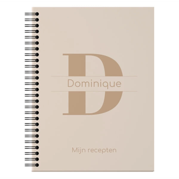 Ontwerp Je Eigen Receptenboekje Brown Initial (1)
