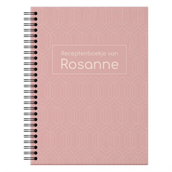 Ontwerp Je Eigen Receptenboekje Pattern Pink (1)