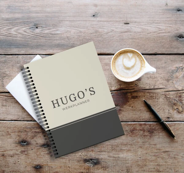 Ontwerp Je Eigen Werkplanner Black & Beige Name (2)
