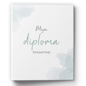 Diploma Bewaarmap Watercolour Groen