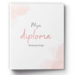 Diploma Bewaarmap Watercolour Roze
