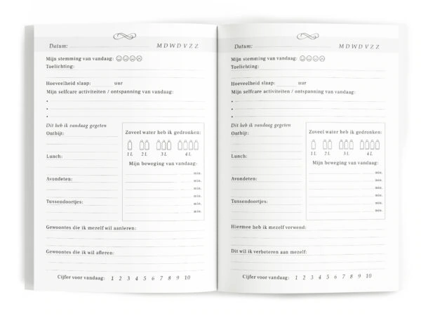 Fyllbooks Dagboek Voor Selfcare Linnen Camel Met Goudfolie (7)