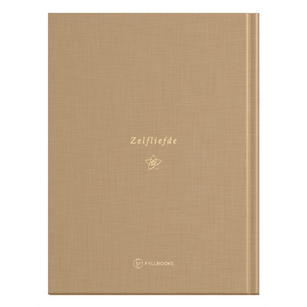 Mockup Achterkant Zelfliefde Dagboek Camel