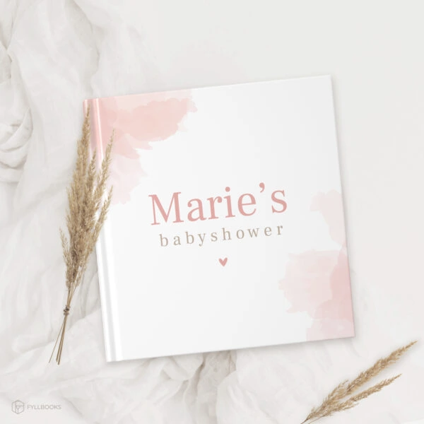Ontwerp Je Eigen Babyshowerboek Watercolour Pink (1)