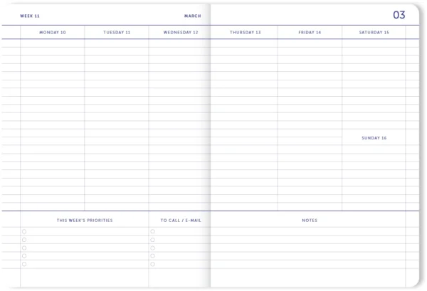 A-Journal 18 Maanden Agenda 2024/2025 – Flow Pink