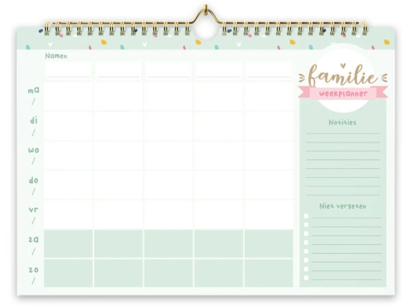 Fyllbooks Familieplanner A4 Kleurrijk (2)