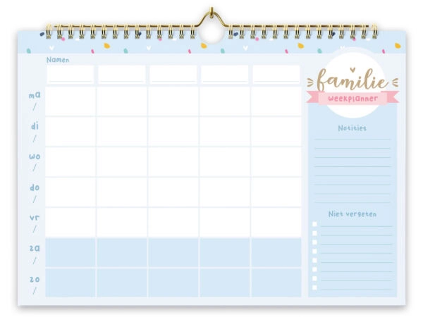Fyllbooks Familieplanner A4 Kleurrijk (5)