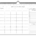 Fyllbooks Familieplanner A4 Zwart Wit (3)