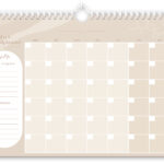 Fyllbooks Mijn Maandplanner A4 Datumloos Beige (1)
