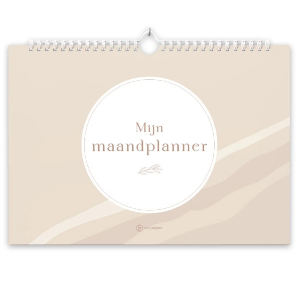 Fyllbooks Mijn Maandplanner A4 Datumloos Beige (3)