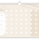 Fyllbooks Mijn Maandplanner A4 Datumloos Beige (5)