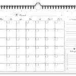 Fyllbooks Mijn Maandplanner A4 Datumloos Zwart Wit (2)