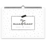 Fyllbooks Mijn Maandplanner A4 Datumloos Zwart Wit (3)
