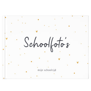 Fyllbooks Mijn Schoolfotoboek Oker Dots (1)